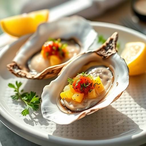 Fresh Oysters on the Half Shell with Mignonette Sauce